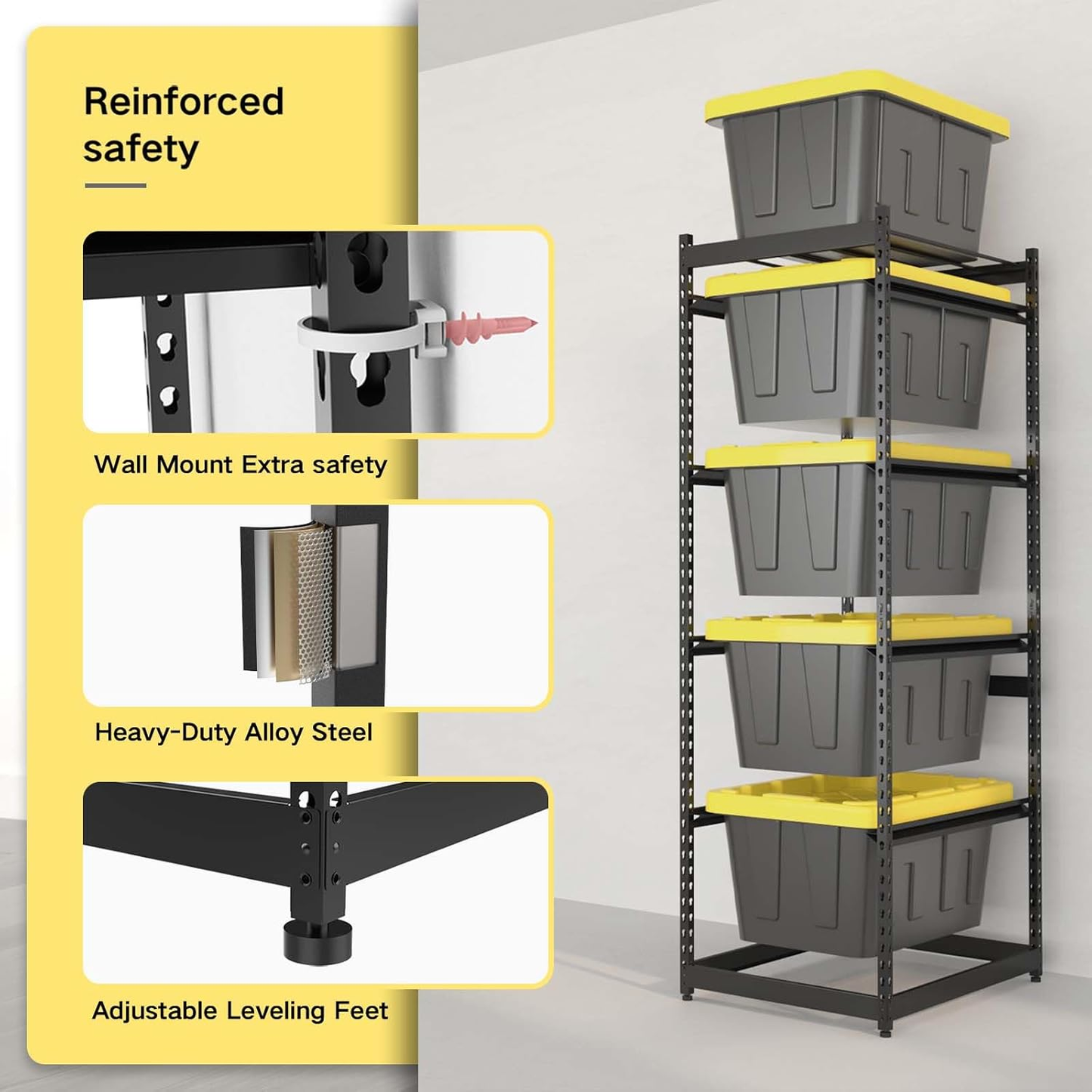27 Gallon Tote Storage Rack - 2 Packs