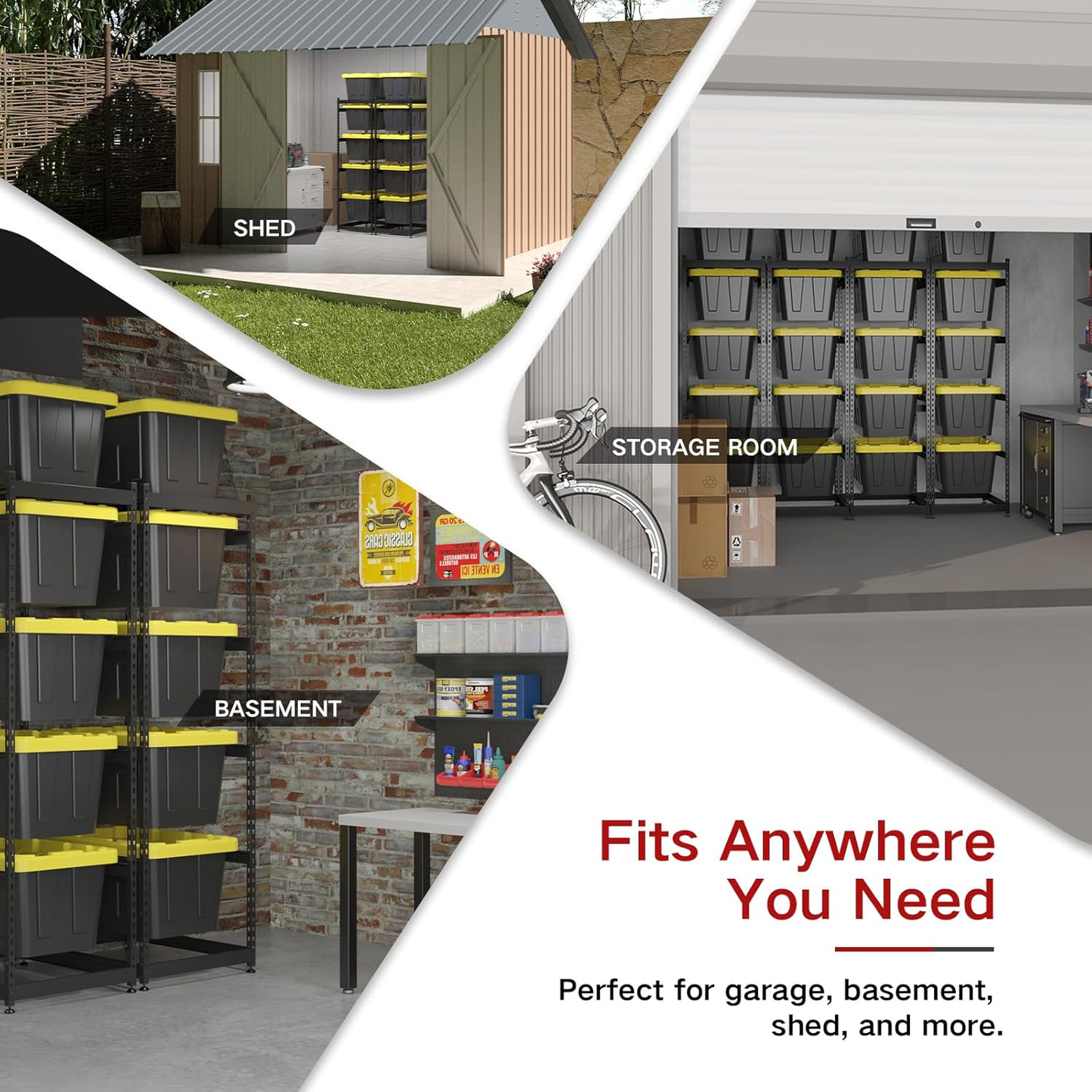 27 Gallon Tote Storage Rack - 1 Pack