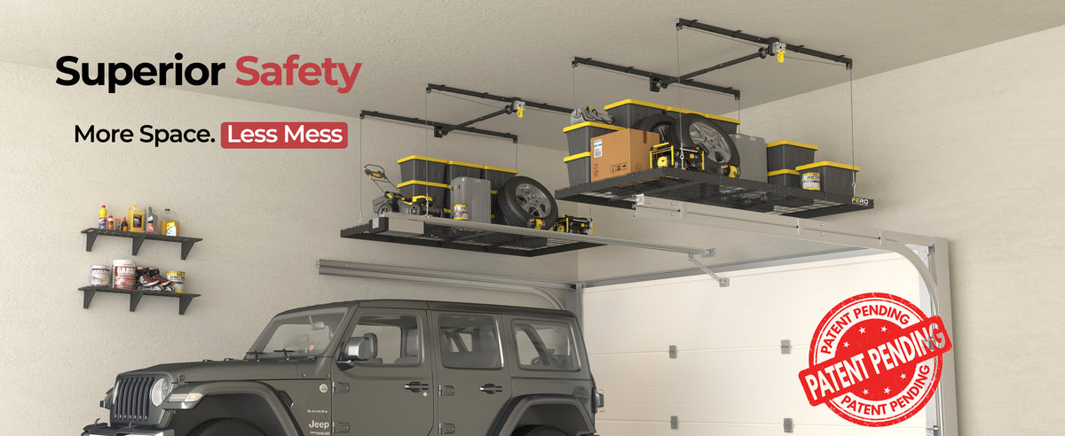 FERO 325 black 12 ft - Garage storage lifestyle