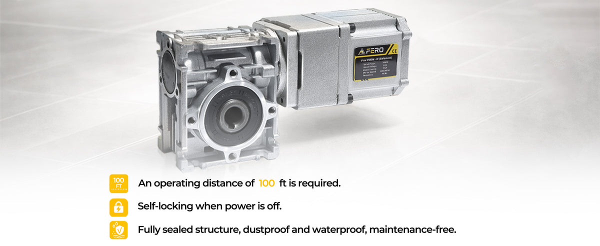 FERO motorized black  - Motor and operation